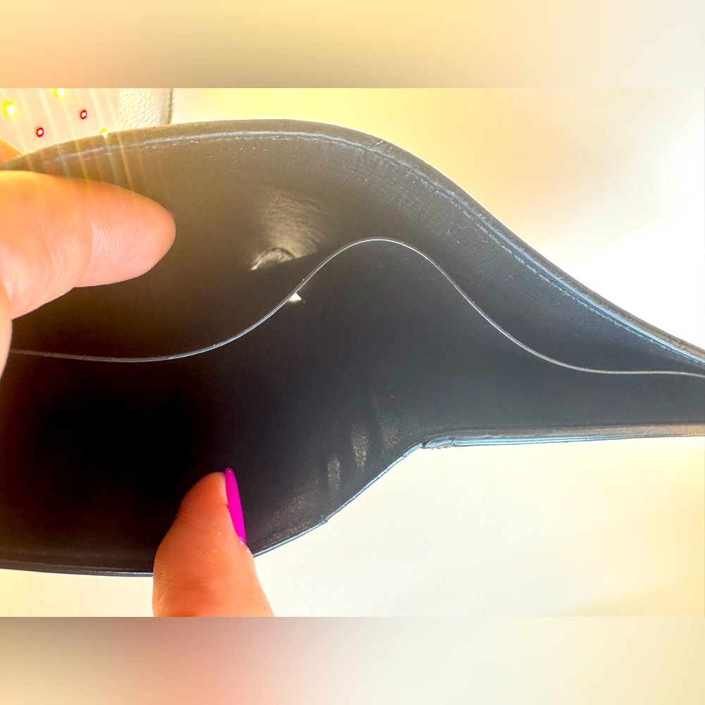 Dunhill Bifold Wallet Black Leather W Embossed Logo & Coin Pouch AUTHENTIC EUC - Picture 13 of 16